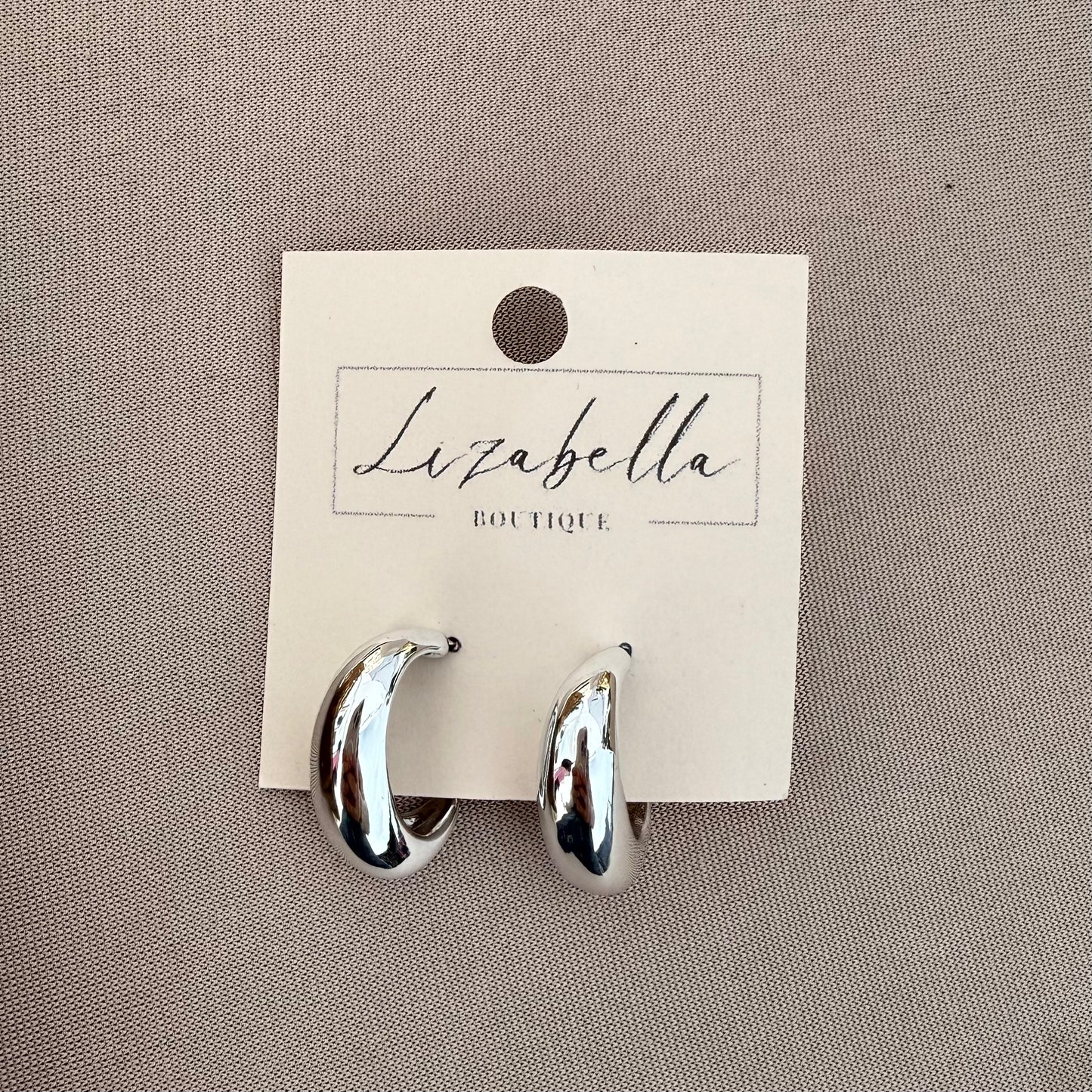 Oval Huggie Earrings