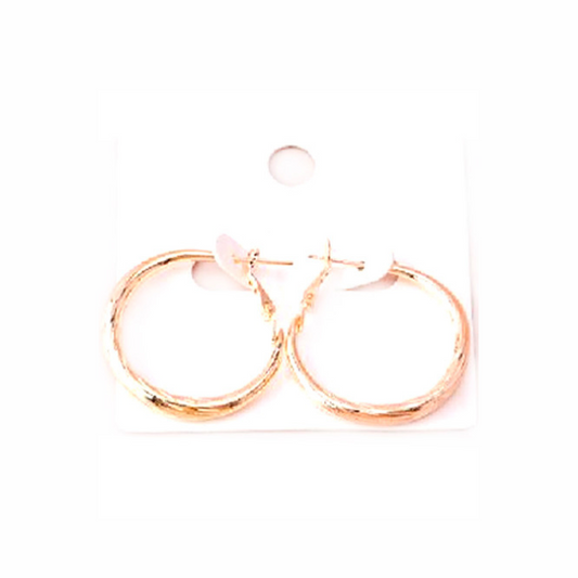 Brush Hoop Earring