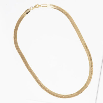 Snake Link Gold Dipped Necklace
