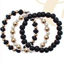 Crystal Bead Stretch Bracelet