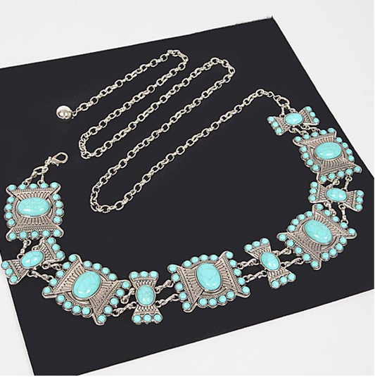Turquoise Western Chain Belt