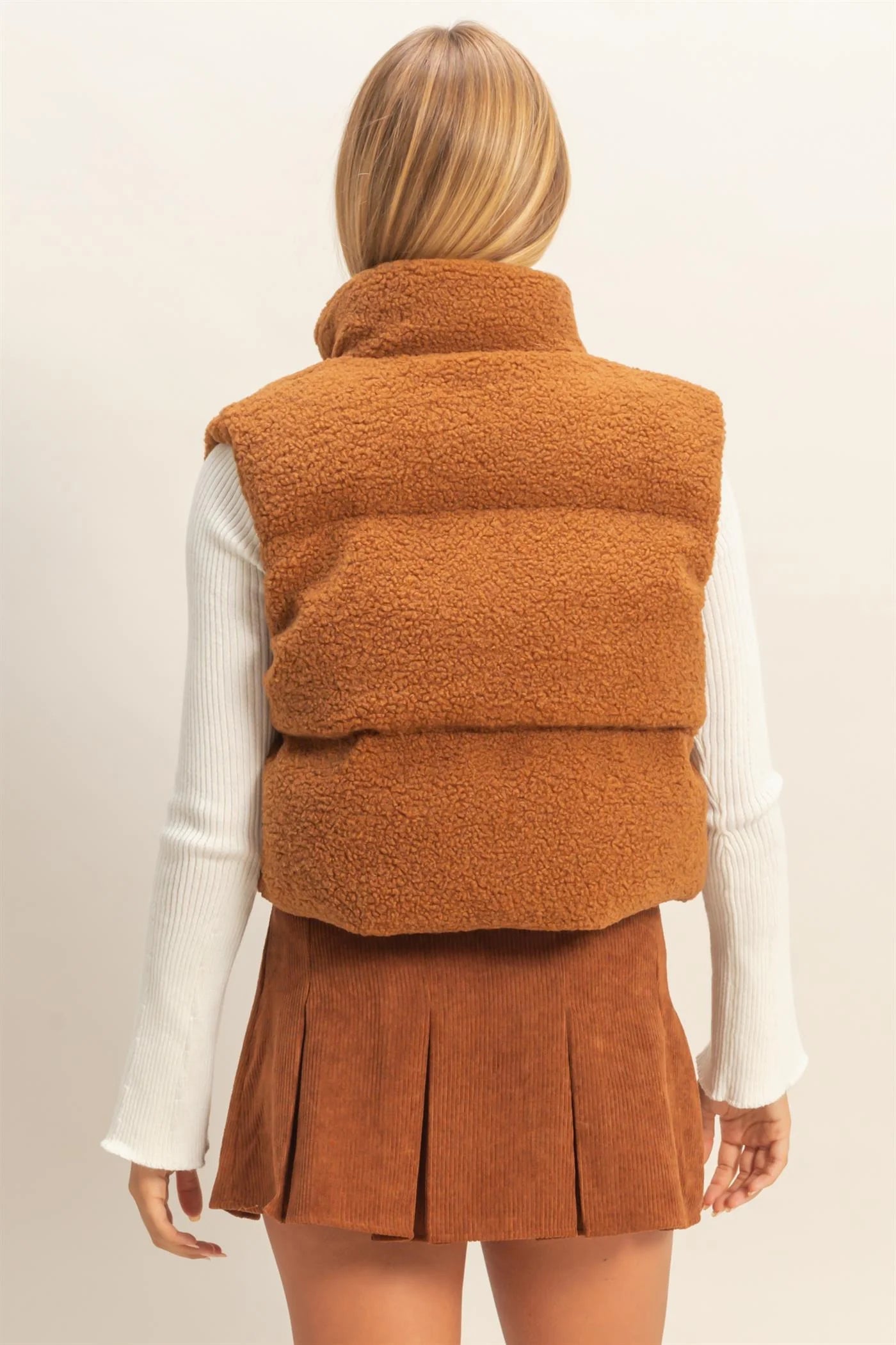 Teddy Puffer Vest