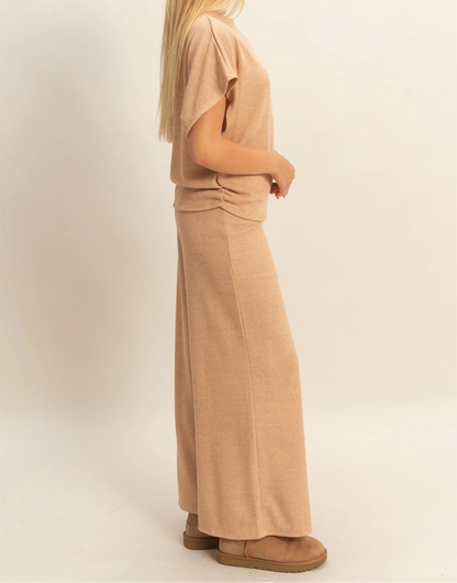 Mock Neck Top & Pants Set