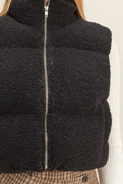 Teddy Puffer Vest