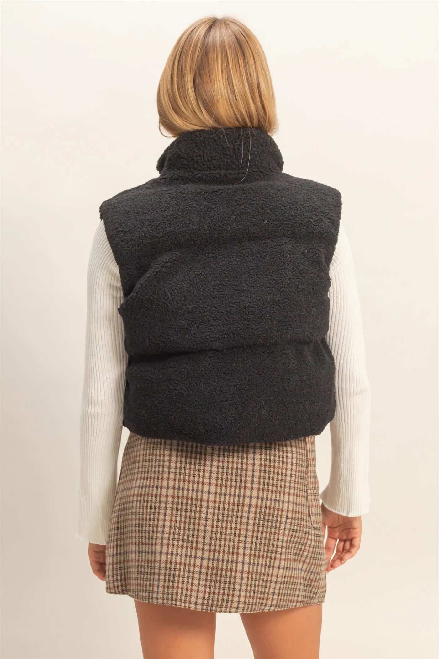 Teddy Puffer Vest