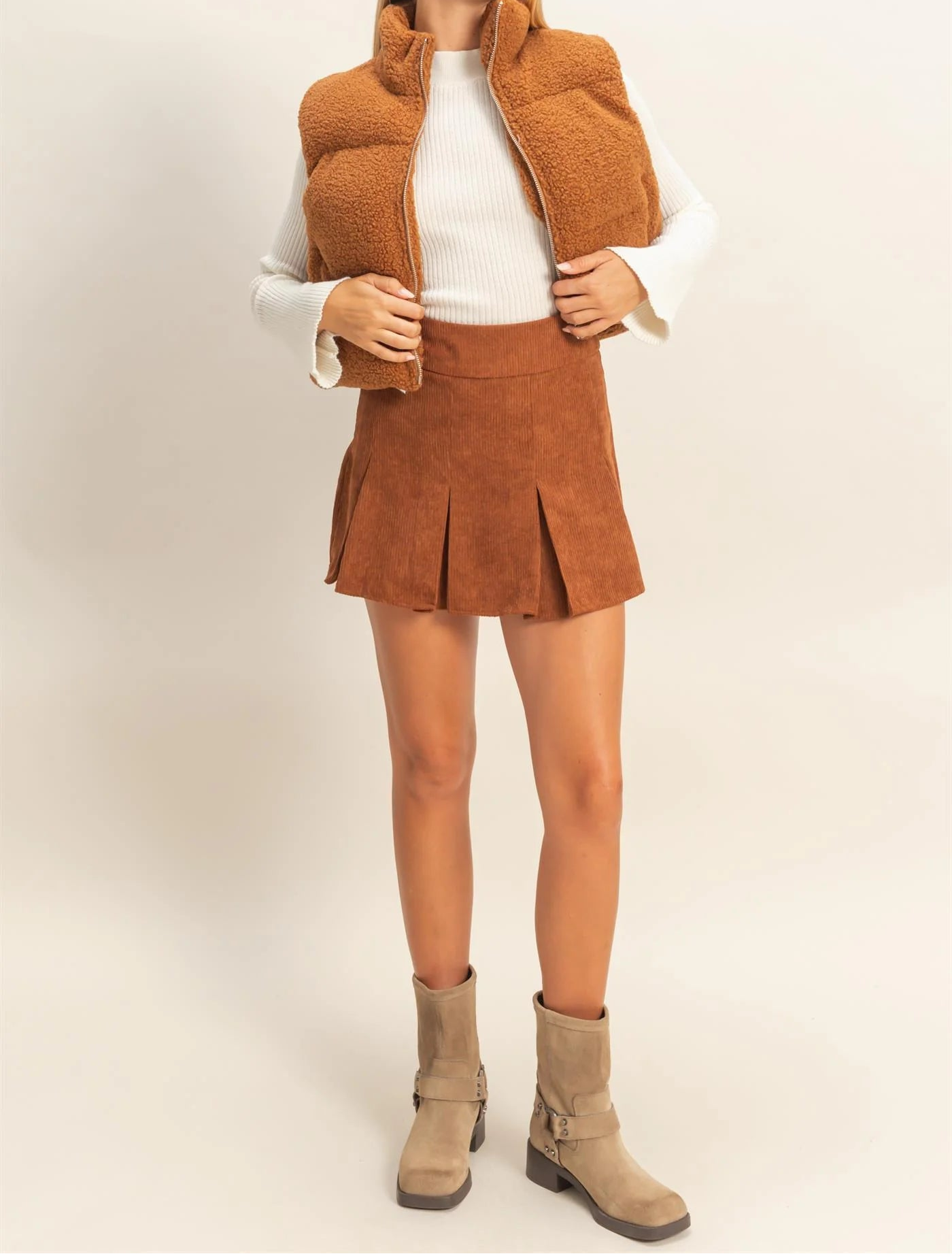 Teddy Puffer Vest