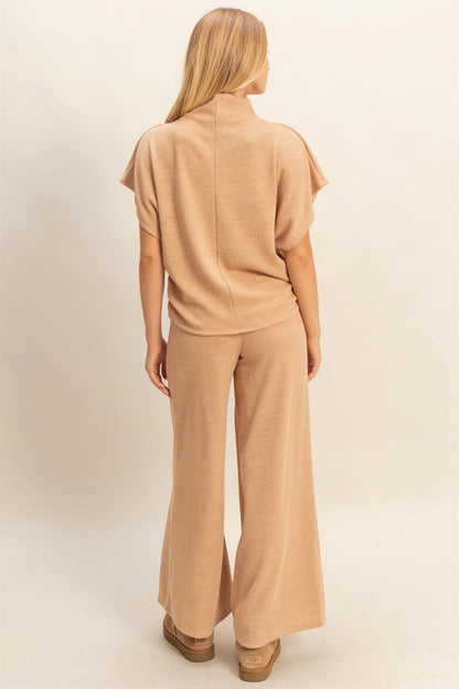 Mock Neck Top & Pants Set