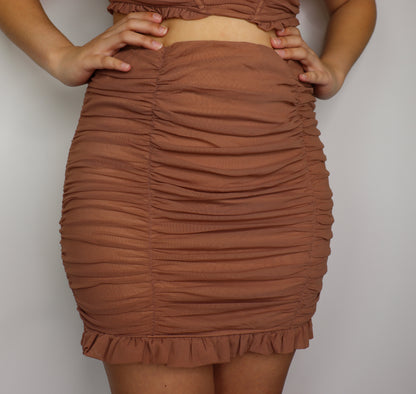 Mocha Ruffle Set